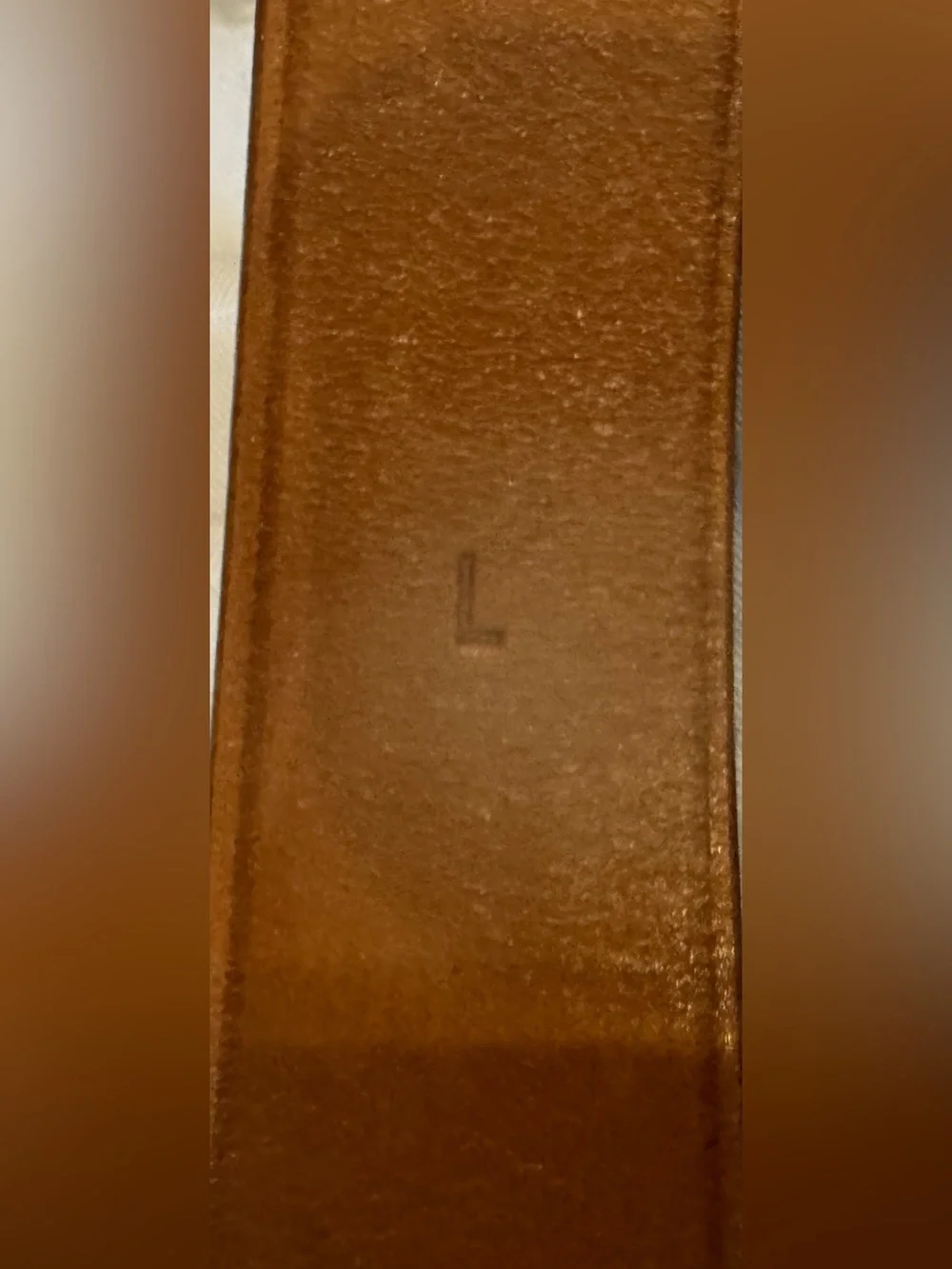 RALPH LAUREN Leather O-Ring Double Wrap Belt Equestrian Tan Brown Large